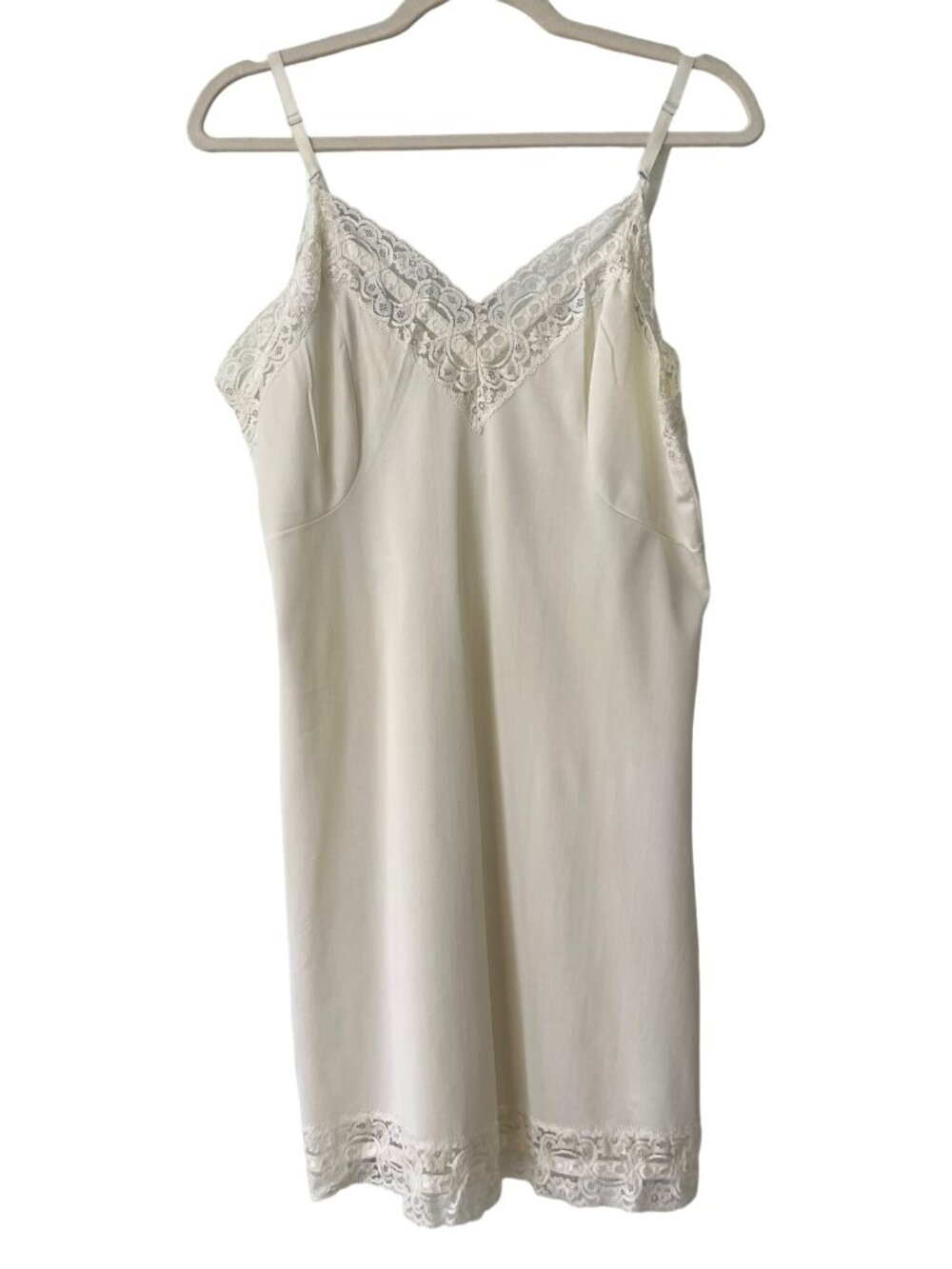 Vintage Gaymode Slip Size 2 Penneys Lace Trim Dress Ivory Fairy Ethereal Retro